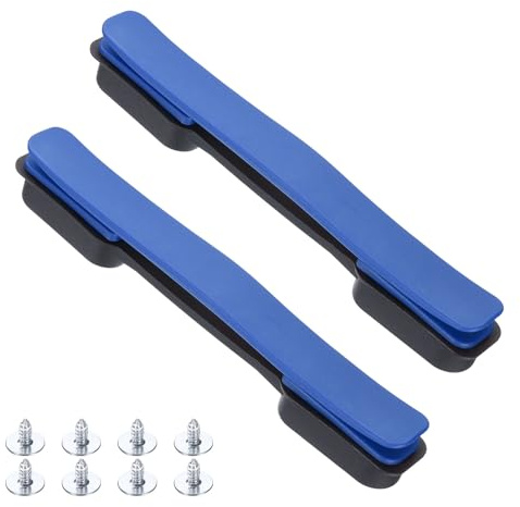 Sourcing Map 2 Pezzi Maniglie di Ricambio per Bagagli - 21,6 cm Cinghia di Trasporto per Valigia, Impugnatura in Plastica con Viti per Custodia, Blu Scuro