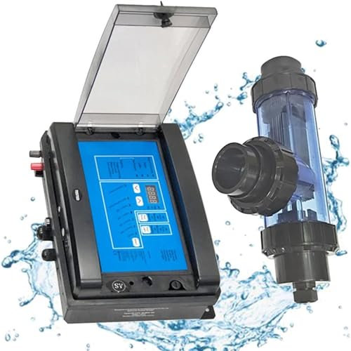 XNYXLPP Chlorateur de Piscine à Eau salée, générateur de Chlore au sel électrolytique, Appareil de chloration Spa pour Piscine (50g/H)