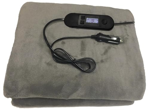 Elektrische Autodecke, Beheizte Autodecke, 12 V, Elektrische Heizdecken, Heizdecken Mit Schneller Erwärmungswirkung, Fleece-Heizdecke Mit Konstanter Temperatur Und Überhitzungsschutz,99,9 X 70 Cm