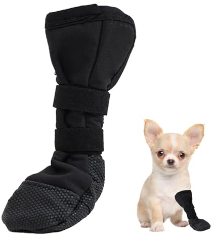 Hundesocken,Pfotenschutz Hund Verletzung,Hunde Schuhe Verhindern Lecken,Hundesocken Anti Rutsch,Hundeschuhe Wasserdicht,Strümpfe Verstellbaren,Socken für Hunde Nach Chirurgischen Eingriffen Wundschutz