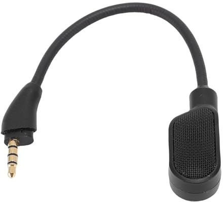 Plyisty Ersatzmikrofon für Hyper X Cloud III Wired/Wireless Gaming -Kopfhörer, 3,5 Mm Abnehmbarer Rauschunterdrückungsmikrofonboom, Einstellbares Design, Einstellbares Design