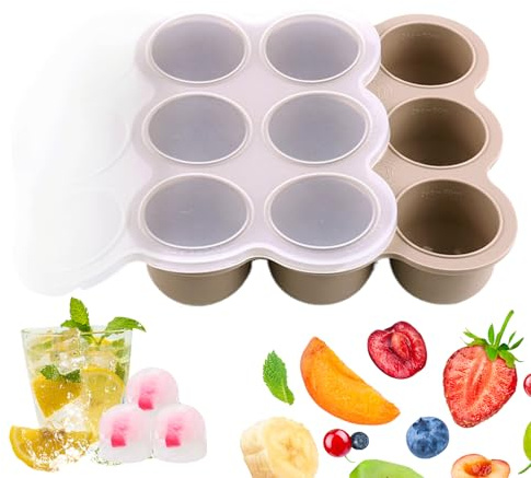Moules Congélation Silicone Alimentation Bébé | Plateaux Congélateur À 9 Compartiments Pour Stockage Aliments Bébé,Récipients de Stockage pour Glace Soupe Lait Maternel Purées Préparations Maison