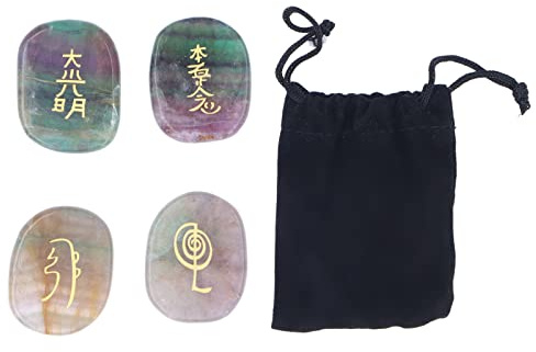 LIYJTK Piedras de curación de cristales Reiki Policonías de chakra equilibradas para la meditación Tamaño de la palma de la palma