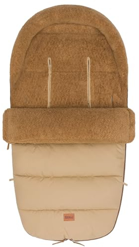 Fillikid Winterfußsack Atlas Teddy Exklusiv | Kuscheliges Teddy-Innenfutter, wind- & wasserabweisend, pflegeleicht, für Buggy & Kinderwagen