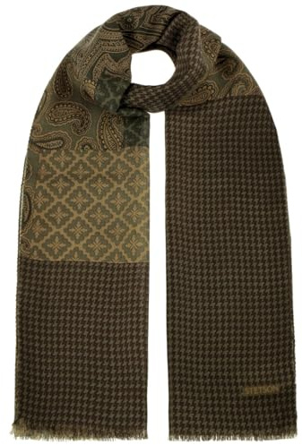 Stetson Houndstooth Paisley Mix Sciarpa in lana Unisex Autunno Inverno