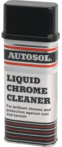 Liquid Chrome Cleaner, Metal Polish, Clear, 250ml, Protective Anti-Tarnish Formula for Automotive, Household Chrome, Stainless Steel Surfaces