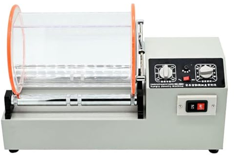 Jewelry Polisher 580W - Rotary Tumbler Polishing Machine with Complete Rock Tumbler Kit and Durable Tumbler Rocks Grit for Jewelry and Rock Polishing
