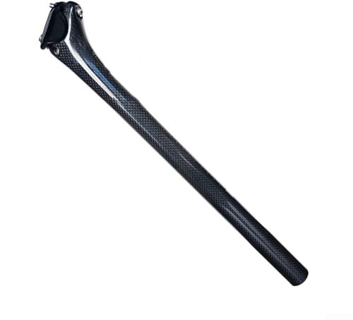 Shophubio Ultraleichte Vollkarbonfaser-Sattelstütze für Rennrad und Mountainbike, leicht, 27,2 mm, 30,8 mm, 31,6 mm für Sattelstütze, verstellbarer Winkel, Carbon (30,8 x 400 mm)