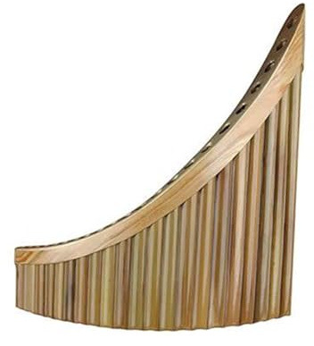 Bambus G Tonart Panflöte Traditionelles Holzblasinstrument 22 Pfeifen(Right Hand G)