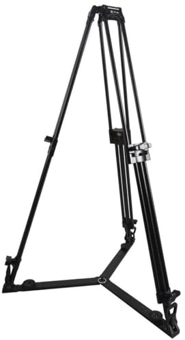 Sirui BCT-2003 Broadcast-Stativ mit Tasche ohne Kopf (Aluminium, 75mm Nivellierhalbschale, Höhe 160cm, Gewicht 4,1kg, Traglast 10kg) schwarz
