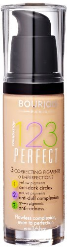 Bourjois Fond de Teint 123 Perfect Foundation for Women, 52 Vanille