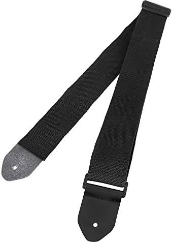 ROCKTILE Standard Gitarrengurt Nylon Schwarz, Material: Nylon, Breite: 5 cm | Farbe: Schwarz, Verstellbar von 73, 5 cm bis 126, 5 cm, Robuste und langlebige Verarbeitung, Kompatibel mit E-Gitarre, Blues