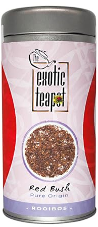The Exotic Teapot – Supreme Pure Redbush Tea, 150g Tin, Loose Leaf Rooibos Red Tea