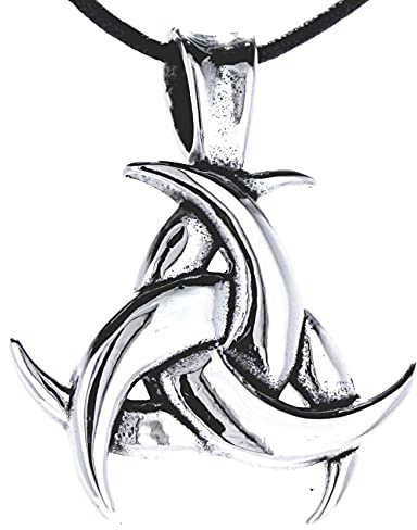 Kiss of Leather Odins Horn Anhänger aus Edelstahl mit Baumwollband Ed. 148