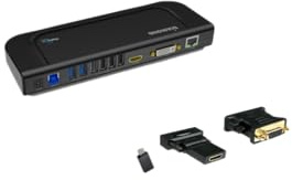 Diamond Multimedia Dual Video Output, USB 3.0/2.0 Universal Docking Station with Gigabit Ethernet, HDMI, DVI, Audio for Windows 11, MacOS and Android 5.0+. Display Link Certified DL-3900 Chip