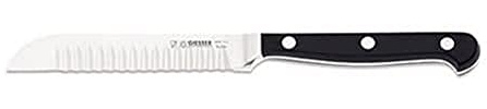 Giesser seit 1776 - Made in Germany - Buntschneidemesser geschmiedet schwarz Skyline black, 11 cm, Dekorationsmesser genietet, rostfrei, spülmaschinengeeignet