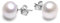 VIKI LYNN Perlen Ohrstecker Perlenohrringe Damen Ohrringe Sterling Silber 925 Ohrringe mit 10-11mm Suesswasserperlen