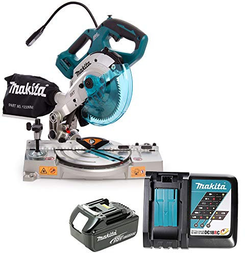 Makita DLS600 18V LXT Brushless Mitre Saw 165mm with 1 x 3Ah Battery & Charger