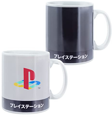 Playstation Heritage XL Wärmewechsel-Kaffeetasse, 550 ml, Farbwechsel-Keramikbecher