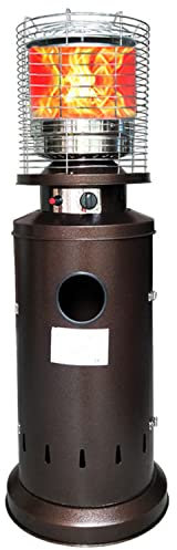 HYQNG Chauffage de terrasse à gaz extérieur, brûleur de Chauffage de Jardin extérieur autoportant, la Puissance de feu Peut être ajustée, pour Jardin, sous tonnelle, sièges extérieurs, intérieur