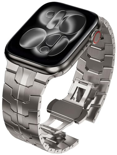 WINGLE Straps for Apple Watch Ultra 3 2 1/Series 11 10 9 8 7 6 5 4 3 2 1 SE | Metal Straps Stainless Steel Replacement Band for iWatch 49mm 46mm 45mm 44mm 42mm 41mm 40mm 38mm for Man