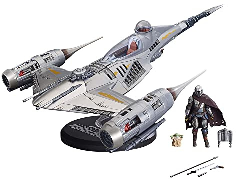 Hasbro Star Wars The Vintage Collection Mandalorian's N-1 Starfighter, Action-Figur (9,5 cm) und Fahrzeug zu The Mandalorian | Star Wars The Vintage Collection Fahrzeugfigur 9,5 cm - Mandalorian N-1 Starfighter