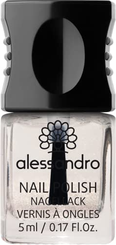 alessandro Nagellack - TOP COAT SHIMMER -Überlack zum Versiegeln von Nagellack, Schutz und Glanz für die Nägel -Schimmereffekt - 5ML