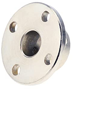 BREAKA 12-mm-Flansch aus Silberlegierung, rostfrei, stark, geeignet for die Kupplung der Motorführungswelle