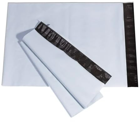 350 Stück Folienversandtaschen selbstklebend | 170 x 250 mm Versandbeutel mit Selbstklebeverschluss | 17 x 25 cm Versandtüten blickdicht aus Plastik für Kleidung und Textilien