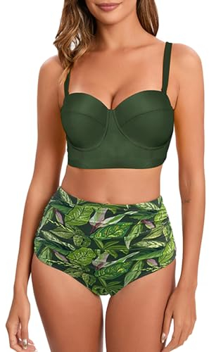 WILLBEST Damen Unterhosen Dessous Damen bauchweg Body Shapewear Bikini Sets für meerjungfrauenflosse Frauen unterwäsche Oberteil Bikinihose blau Tankini schwarz Bikini uv durc