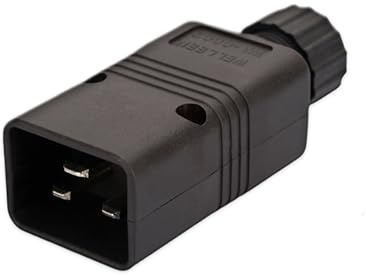 JSADZKJ IEC 320 C20 Adapter Männlich Männlich C20 Mount Connector Sockel 16A 250V AC Netzstecker DIY Abnehmbar
