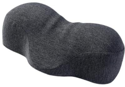 Oshhni Piccolo cuscino di supporto per il collo, cuscino cervicale, cuscino in memory foam, cuscino cervicale, dispositivo per correggere la postura, Grigio Scuro