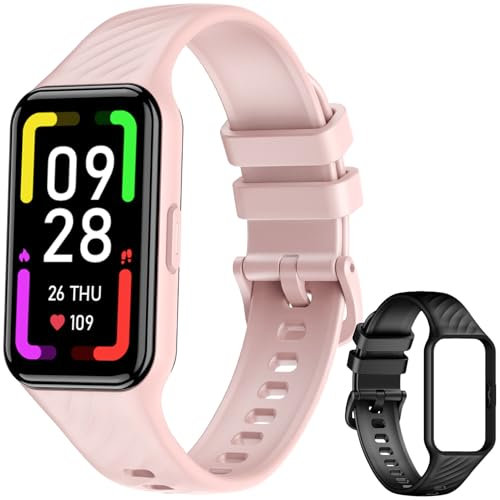 Blackview Smartwatch Uomo Donna,Orologio Fitness Cardiofrequenzimetro 110+ Sportive/SpO2/Sonno/Contapassi, Notifiche Smart Watch Activity Tracker per iOS Android(2 Cinturini)