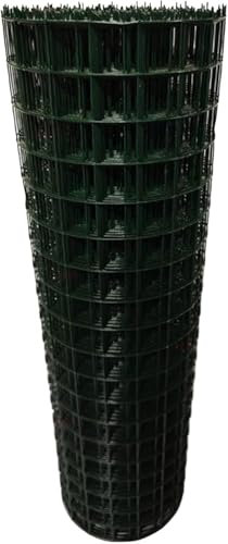 KJoBDwz Recinzione in Rete Metallica Filo zincato Rivestito di Verde, Recinzione da Giardino, Rete Metallica antiruggine for Animali, Recinzione da Giardino(2.3MM,1.5M)