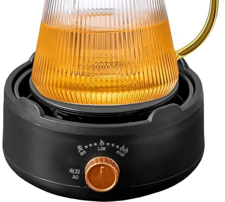 MWZBTG Placa Calefactora, 15x7cm Mini Cocina Eléctrica, 500W Placa Calefactora Portátil Para Té, Café, Para Oficina, Camping