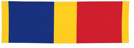 Bandera de Rumania para festividades, 61 x 180 cm, perfecta para reuniones de fiestas de vacaciones