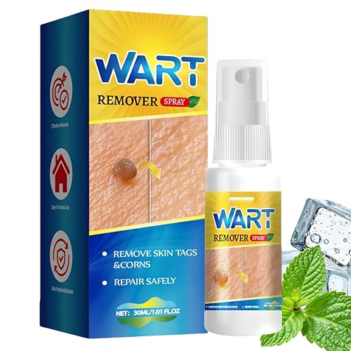 30ml Verruca and Wart Remover, Wart Freeze Spray for Hands, Verruca Freeze Treatment & Skin Tag Remover, Deep Freeze Spray for Wart Removal, Verruca Remover & Warts Removal Freeze