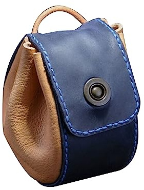 Maigridy Borsa per dadi in pelle carino sacchetto con coulisse per gioco di ruolo da tavolo Portamonete regalo portatile borsa per gioielli custodia con coulisse, Blu, Taglia unica