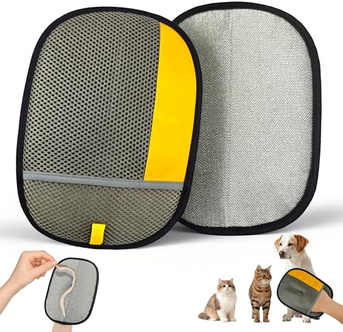 YOSEPATI Guantes Removedores Pelo Mascotas, para Quitar el Pelo de Perros y Gatos, Quitapelos para Mascotas, Sofá, Alfombras, Ropa y Asientos de Coche, Reutilizable para Animales Guante de Depilación