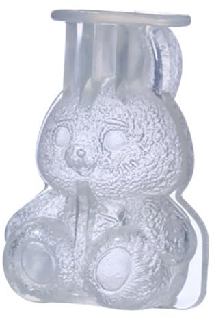KIMISS Moule à Glaçons en Forme de Hibou, Moule à Glaçons en Forme de Lapin, Mignon et Amusant, en d'animal 3D, en Silicone Souple, Facile à Démouler, Machine à pour Bonbons à Faire Soi-même (Grand)