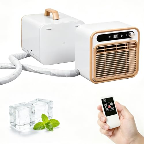 GAORUTO Aire Acondicionado Split Portátil 5000 BTU, Climatizador Móvil con Mando a Distancia, Enfriamiento Silencioso, Temporizador 12H para Dormitorio, Autocaravana, Caravana & Camping 1.5m-Pipe