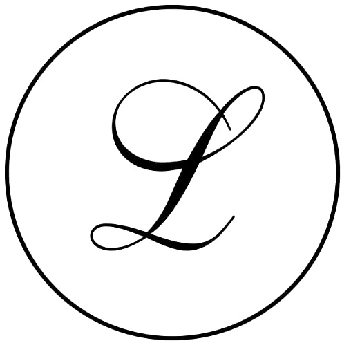 J.Herbin 40112T stämpel rund med trähandtag Italic-bokstav L