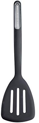 KitchenAid KL002OHOBA Pfannenwender mit Schlitzen, Silikon, Onyx Schwarz