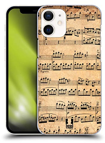 Head Case Designs Mozart Notenblätter Harte Rueckseiten Handyhülle Hülle Huelle kompatibel mit Apple iPhone 12 Mini