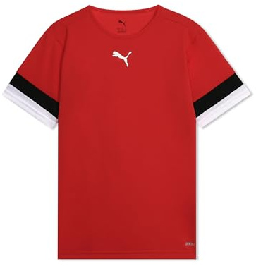 Puma teamRISE Jersey Jr, Red/Black/White, 152