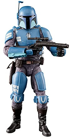 Star Wars Hasbro The Black Series 15 cm große The Mandalorian Death Watch Mandalorian Figur, Kids ab 4 Jahren, Multi (F4350) | Star Wars The Black Series 15,2 cm Actionfigur Box Art (2022 Wave 1) - Death Watch Mandalorian