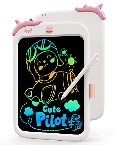 KOKODI Tablette D'écriture LCD 10 Pouces Cadeau pour Filles Jouets Garçons de 3 4 5 6 7 ans Tableau Dessin Enfant à Peindre Ardoise Magique Jouets Educatifs Cadeau pour Anniversaire Noël Festival