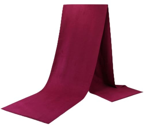Whoiy Halstücher Damen Unifarben, Kuschelschal Xxl Einfarbig Weinrot 180X30cm Warmer Übergroßer Winterschal-Poncho