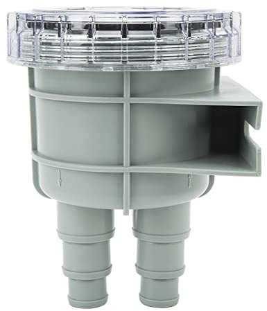 Fockety Filtro del colino dell'Acqua di Mare, connettori di Dimensione Multipla Presa Marina di Raffreddamento dell'Acqua colino di Shell Trasparente Presa Marina della Barca