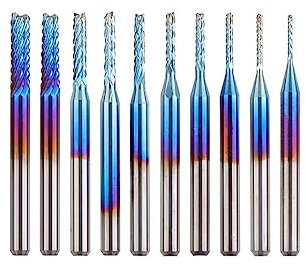 BEALIFE 10 Stück Schaftfräser Hochgeschwindigkeitsstahl Professionelle Industriefabrik Metallbearbeitung Fräswerkzeug Ersatzzubehör, Typ 4